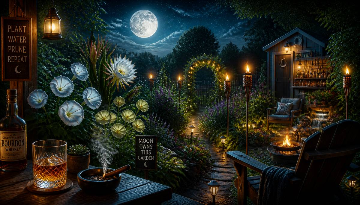 Harvest Moon: Nighttime Gardening for Evening Enjoyment