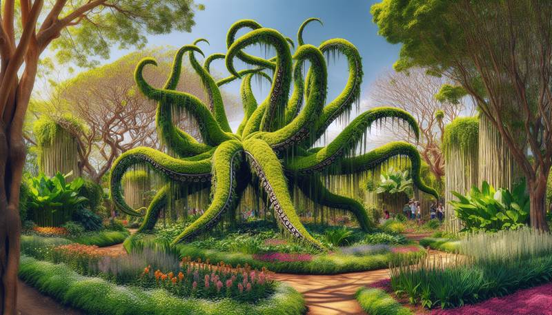 Sculpting with Greenery: Living Plant Sculptures